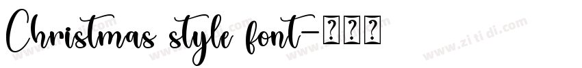 Christmas style font字体转换
